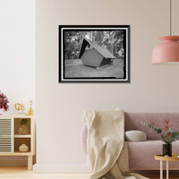 Historic Framed Print, Namakani Paio Campground, Highway 11, Volcano vicinity, Hawaii County, HI - 4,  17-7/8" x 21-7/8"