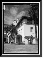 Historic Framed Print, United States Post Office, Custom House and Court House, 335 South King Street, Honolulu, Honolulu County, HI - 2,  17-7/8" x 21-7/8"