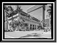Historic Framed Print, Alexander & Baldwin Building, 822 Bishop Street, Honolulu, Honolulu County, HI,  17-7/8" x 21-7/8"