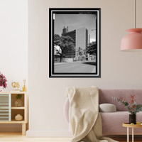 Historic Framed Print, Queen Emma Building, 1270 Queen Emma Street, Honolulu, Honolulu County, HI,  17-7/8" x 21-7/8"