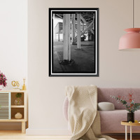 Historic Framed Print, Marshall Space Flight Center, Saturn V Dynamic Test Facility, East Test Area, Huntsville vicinity, Madison County, AL - 12,  17-7/8" x 21-7/8"