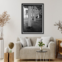 Historic Framed Print, Marshall Space Flight Center, Saturn V Dynamic Test Facility, East Test Area, Huntsville vicinity, Madison County, AL - 12,  17-7/8" x 21-7/8"