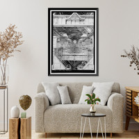 Historic Framed Print, Marshall Space Flight Center, Saturn V Dynamic Test Facility, East Test Area, Huntsville vicinity, Madison County, AL - 19,  17-7/8" x 21-7/8"