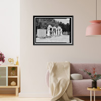 Historic Framed Print, Marshall Space Flight Center, Saturn V Dynamic Test Facility, East Test Area, Huntsville vicinity, Madison County, AL - 25,  17-7/8" x 21-7/8"