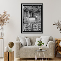 Historic Framed Print, Marshall Space Flight Center, Saturn V Dynamic Test Facility, East Test Area, Huntsville vicinity, Madison County, AL - 30,  17-7/8" x 21-7/8"