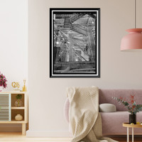 Historic Framed Print, Marshall Space Flight Center, Saturn V Dynamic Test Facility, East Test Area, Huntsville vicinity, Madison County, AL - 34,  17-7/8" x 21-7/8"