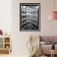 Historic Framed Print, Marshall Space Flight Center, Saturn V Dynamic Test Facility, East Test Area, Huntsville vicinity, Madison County, AL - 37,  17-7/8" x 21-7/8"