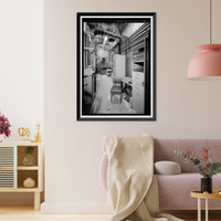 Historic Framed Print, Marshall Space Flight Center, Saturn V Dynamic Test Facility, East Test Area, Huntsville vicinity, Madison County, AL - 41,  17-7/8" x 21-7/8"