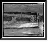 Historic Framed Print, Arthur Holmes Merry Generator House, Signal Lake North of Range Road, Fort Gordon, Richmond County, GA - 6,  17-7/8" x 21-7/8"