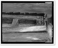 Historic Framed Print, Arthur Holmes Merry Generator House, Signal Lake North of Range Road, Fort Gordon, Richmond County, GA - 6,  17-7/8" x 21-7/8"