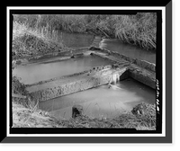 Historic Framed Print, Arthur Holmes Merry Generator House, Signal Lake North of Range Road, Fort Gordon, Richmond County, GA - 8,  17-7/8" x 21-7/8"