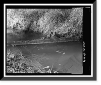 Historic Framed Print, Arthur Holmes Merry Generator House, Signal Lake North of Range Road, Fort Gordon, Richmond County, GA - 9,  17-7/8" x 21-7/8"