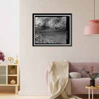 Historic Framed Print, Arthur Holmes Merry Generator House, Signal Lake North of Range Road, Fort Gordon, Richmond County, GA - 9,  17-7/8" x 21-7/8"