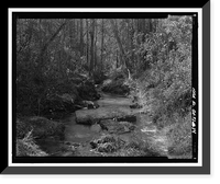 Historic Framed Print, Arthur Holmes Merry Generator House, Signal Lake North of Range Road, Fort Gordon, Richmond County, GA - 14,  17-7/8" x 21-7/8"