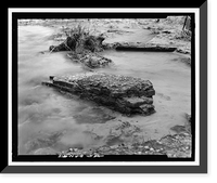 Historic Framed Print, Arthur Holmes Merry Generator House, Signal Lake North of Range Road, Fort Gordon, Richmond County, GA - 15,  17-7/8" x 21-7/8"