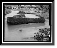 Historic Framed Print, Arthur Holmes Merry Generator House, Signal Lake North of Range Road, Fort Gordon, Richmond County, GA - 16,  17-7/8" x 21-7/8"