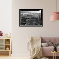 Historic Framed Print, Iditarod Trail Shelter Cabins, Dexter Roadhouse, Golovin, Nome Census Area, AK,  17-7/8" x 21-7/8"