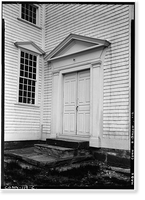 Historic Framed Print, Unitarian Church, Brooklyn, Windham County, CT - 2,  17-7/8" x 21-7/8"