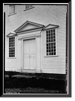 Historic Framed Print, Unitarian Church, Brooklyn, Windham County, CT - 3,  17-7/8" x 21-7/8"
