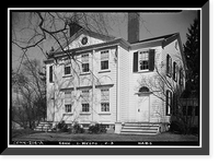 Historic Framed Print, Jessup House, Westport, Fairfield County, CT,  17-7/8" x 21-7/8"