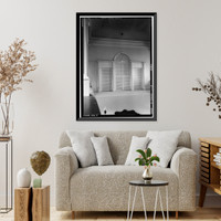 Historic Framed Print, Congregational Church, South Canaan, Litchfield County, CT - 6,  17-7/8" x 21-7/8"