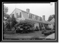 Historic Framed Print, Long Yellow House, 26 West Avenue, Essex, Middlesex County, CT,  17-7/8" x 21-7/8"