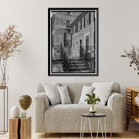 Historic Framed Print, Old New Castle Courthouse, Delaware Street, New Castle, New Castle County, DE,  17-7/8" x 21-7/8"