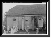 Historic Framed Print, Immanuel Church (Episcopal), The Green, New Castle, New Castle County, DE,  17-7/8" x 21-7/8"