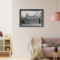 Historic Framed Print, Old Presbyterian Church, Second Street between Harmony & Delaware Streets, New Castle, New Castle County, DE,  17-7/8" x 21-7/8"