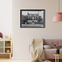 Historic Framed Print, George Read, II, House, 42 The Strand, New Castle, New Castle County, DE,  17-7/8" x 21-7/8"