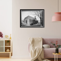Historic Framed Print, Holy Trinity Church, Seventh & Church Street, Wilmington, New Castle County, DE - 2,  17-7/8" x 21-7/8"