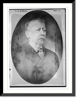 T.B. Aldrich oval bust - mustache, Vintage Wall Art