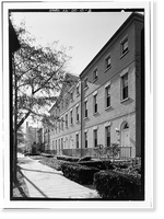 Historic Framed Print, Wheat Row, 1315-1321 Fourth Street Southwest, Washington, District of Columbia, DC - 5,  17-7/8" x 21-7/8"