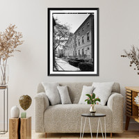 Historic Framed Print, Wheat Row, 1315-1321 Fourth Street Southwest, Washington, District of Columbia, DC - 5,  17-7/8" x 21-7/8"
