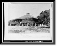 Historic Framed Print, Ralph M. Munroe House, 3485 Main Highway, Coconut Grove, Miami, FL,  17-7/8" x 21-7/8"