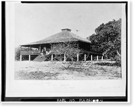 Historic Framed Print, Ralph M. Munroe House, 3485 Main Highway, Coconut Grove, Miami, FL,  17-7/8" x 21-7/8"