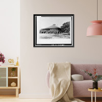 Historic Framed Print, Ralph M. Munroe House, 3485 Main Highway, Coconut Grove, Miami, FL,  17-7/8" x 21-7/8"