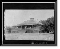 Historic Framed Print, Ralph M. Munroe House, 3485 Main Highway, Coconut Grove, Miami, FL - 3,  17-7/8" x 21-7/8"
