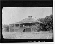Historic Framed Print, Ralph M. Munroe House, 3485 Main Highway, Coconut Grove, Miami, FL - 3,  17-7/8" x 21-7/8"
