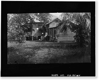 Historic Framed Print, Ralph M. Munroe House, 3485 Main Highway, Coconut Grove, Miami, FL - 4,  17-7/8" x 21-7/8"