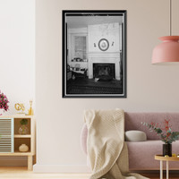 Historic Framed Print, Augustus Poujoud House, 105-107 Saint George Street, Saint Augustine, St. Johns County, FL,  17-7/8" x 21-7/8"