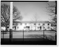Historic Framed Print, John Hope Homes, Building B-1, 338 Spelman Lane (Originally Leonard Street), Atlanta, Fulton County, GA,  17-7/8" x 21-7/8"