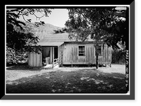 Historic Framed Print, Bay View Home, Residence No. 11, Moloka'i Island, Kalaupapa, Kalawao County, HI - 3,  17-7/8" x 21-7/8"