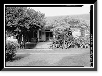 Historic Framed Print, McVeigh Home, Recreation Hall, Moloka'i Island, Kalaupapa, Kalawao County, HI - 2,  17-7/8" x 21-7/8"
