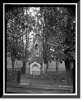 Historic Framed Print, Taylor Monument, Oconee Hills Cemetery, Athens, Clarke County, GA,  17-7/8" x 21-7/8"