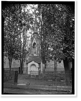 Historic Framed Print, Taylor Monument, Oconee Hills Cemetery, Athens, Clarke County, GA,  17-7/8" x 21-7/8"