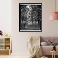 Historic Framed Print, Taylor Monument, Oconee Hills Cemetery, Athens, Clarke County, GA,  17-7/8" x 21-7/8"