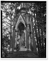 Historic Framed Print, Taylor Monument, Oconee Hills Cemetery, Athens, Clarke County, GA - 2,  17-7/8" x 21-7/8"