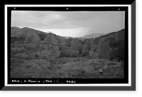 Historic Framed Print, Fort Bowie (Ruins), Bowie vicinity, Cochise County, AZ - 3,  17-7/8" x 21-7/8"