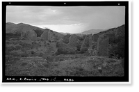 Historic Framed Print, Fort Bowie (Ruins), Bowie vicinity, Cochise County, AZ - 3,  17-7/8" x 21-7/8"